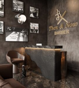 Dark Contemporary Barber Shop Interior (8)