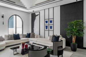 Monochrome Rhythm, Luxury Villa Interior Design (5)
